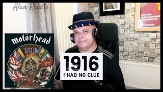 MOTORHEAD “1916” I had no idea and I’m embarrassed 😞 [upl. by Nazler614]