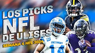 Picks semana 4 NFL 2024 pronósticos y survivor ¿Podemos romper la maldición de 2424 [upl. by Elleinet289]