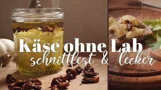 Schnittfesten Brotzeitkäse ohne Lab  ganz einfach selber machen [upl. by Annhej]