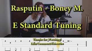 Rasputin  Boney M Bass Cover With Tabs [upl. by Sarazen]