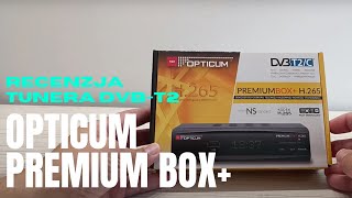 Opticum Premium Box  recenzja tunera DVBT2 H265 HEVC [upl. by Reinhardt]