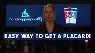 GET YOUR HANDICAPPED PLACARD ONLINE  HANDICAPPEDPARKINGCOM [upl. by Messab]