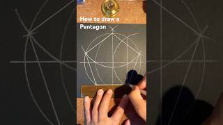 How to draw a Pentagon the easy way Fast [upl. by Nnagem]