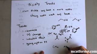 MCAT Ochem Lecture Acidity Trends [upl. by Marcelo420]