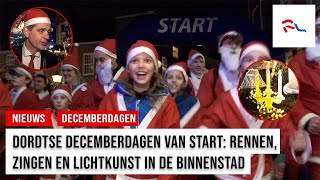 Veel kerstmannen en kerstvrouwen op de been tijdens start Dordtse Decemberdagen [upl. by Meibers]