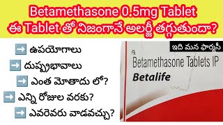 betamethasone 05mg in telugu  uses sideeffects precautions etc [upl. by Trauts]