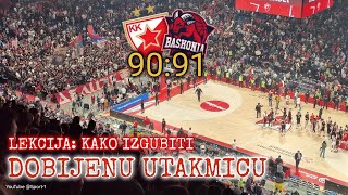 Crvena Zvezda Baskonia 9091 završetak utakmice [upl. by Ivz279]