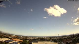 Hawaii Weather Webcam 2 Second camera Timelapse for Sunday January 1 2017 [upl. by Iddet]