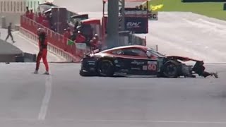 🔴 Claudio Schiavoni and Rahel Frey Crash and 4H Mugello Red flaged [upl. by Threlkeld]