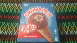 Drumstick Kit Kat ice cream review [upl. by Eylatan]