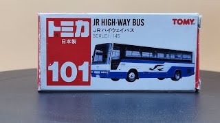 トミカ NO101 JR ハイウェイバスTomica NO101 JR HIGHWAY BUS 日本製 （4K [upl. by Fiedling]