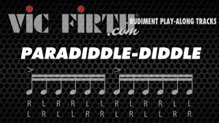 Paradiddlediddle Vic Firth Rudiment Playalong [upl. by Zoe]