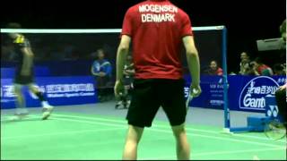 Semi Finals  Denmark BoeMogensen vs Korea KoYoo  Thomas Cup 2012 [upl. by Elatia]