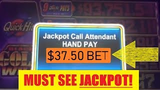 MASSIVE JACKPOT âžœ BLACK GOLD WILD QUICK HIT â˜… LOCKING WILDS BONUS â˜… High Limit SLOT MACHINE HANDPAY [upl. by Messing450]