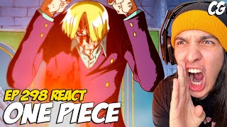 QUE CHUTE INSANO SANJI USA O DIABLE JAMBE  React One Piece EP 298 [upl. by Schaffel]