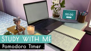 STUDY WITH ME 2 Hours 💫 5010 Pomodoro  Peaceful Afternoon ☀️ Relaxing Piano Music [upl. by Schindler108]