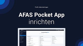 AFAS Pocket App inrichten [upl. by Calvo]