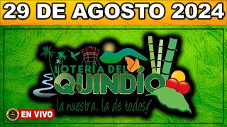 Resultado LOTERIA DEL QUINDIO JUEVES 29 de agosto 2024 [upl. by Ayeka]