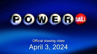 Powerball drawing for April 3 2024 [upl. by Hedi]