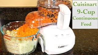 Cuisinart 9 Cup Continuous Feed Food Processor Review [upl. by Maddi]