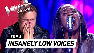 Most UNEXPECTED LOW amp DEEP VOICES in The Voice [upl. by Naraj405]