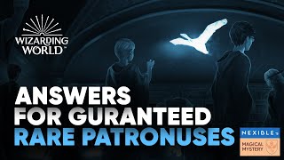 Answers to Get Rare Patronus on WizardingWorldcom  Pottermore  Hogwarts Legacy [upl. by Catlaina592]