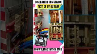 Insulation Resistance Test of LV Busbar shorts youtubeshorts [upl. by Ylram]