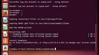 MUNBYN How to install Linux Driver of UBUNTU ITPP047 ITPP080 ITPP068 [upl. by Laniger]