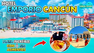 Hotel Emporio Cancun ¿De las mejores playas 🌴🏨 [upl. by Amsirak]