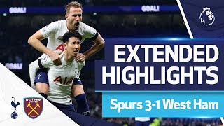 Sonny at the double  Spurs 31 West Ham  EXTENDED HIGHLIGHTS [upl. by Lou]