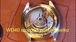 Seiko 6309 damaged by WD40 service part 1 [upl. by Markman]