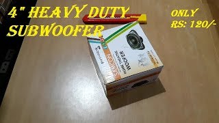 4 Inch Subwoofer Unboxing amp Sound Test [upl. by Elin194]