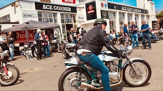 ACE CAFE Motorcycles LONDON Bikes amp Rider of that Legendary Place on TRITON Cafe Racers amp Dresda Day [upl. by Lasser]