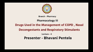 Pharmacology  III  Drugs Used In The Management of COPD Nasal Decongestants  AKTU Digital [upl. by Odin916]