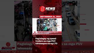 Paglalagay ng speed limiters sa mga PUV isinasaayos na ng LTO [upl. by Kcirred]