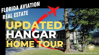 Updated Airplane Hangar Home Tour Florida Aviation Real Estate PilotCar Enthusiasts Bring Your Toys [upl. by Cyndia92]