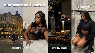 london travel vlog  21st birthday in london birthday dinners exploring the city photoshoots [upl. by Naeruat104]