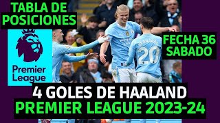 ARSENAL Y MANCHESTER CITY GOLEAN POR LA FECHA 36 DE LA PREMIER LEAGUE 202324 Y SIGUE LA LUCHA [upl. by Llekram]