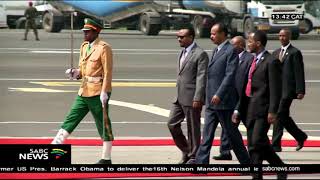 Eritrean president Isaias Afwerki arrives in Ethiopia [upl. by Kristie871]