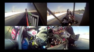 Johnny Ahten Nitro AFuel Dragster 4 Cameras On Board Bakersfield [upl. by Amej928]