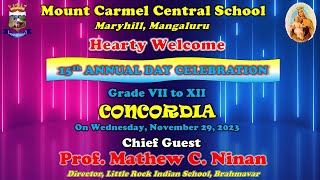 Concordia  15th Annual Day Celebration 2023 of Grade VII to XII of Mount Carmel Central School [upl. by Huston]