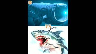 the bloop vs megalodon  mosasaurus  ningen shorts viral music monster the [upl. by Shaum]