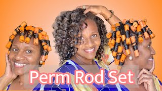 EASIEST PERM ROD TUTORIAL FOR PERFECT amp BOUNCY CURLS  NATURAL HAIR CARE [upl. by Assilac579]