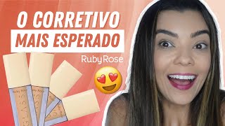 RESENHA CORRETIVO GLASS RUBY ROSE COR GCM10 [upl. by Sesiom]