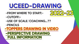 How to Prepare UCEED Drawing MY EXPERIANCE UCEED Drawing UCEED TOPPERS DRAWING UCEED 2023 [upl. by Enaujed]