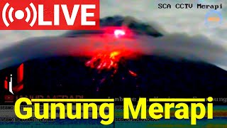 Live Merapi  Indonesias Mount Merapi  Volcano Eruption [upl. by Eiznekam]