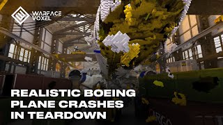 Realistic Boeing 737 Plane Crashes in Teardown [upl. by Atiroc]