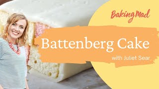 Battenberg Cake Recipe  Baking Mad [upl. by Eedrahs299]