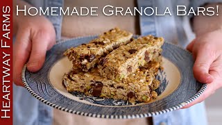 Make The Best Homemade Granola Bars  Heartway Farms [upl. by Waal]