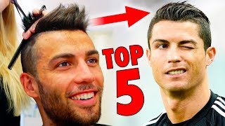 TOP 5 Cristiano Ronaldo Hairstyles  Best Football Players Haircuts [upl. by Desai]